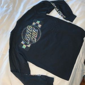 SANTA CRUZ  black men’s graphic long sleeve size L